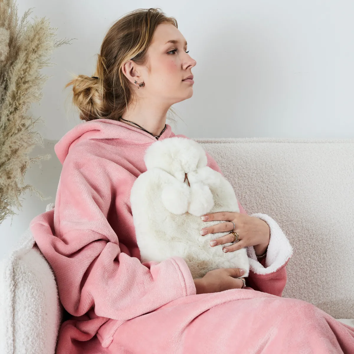 La Chaise Longue BOUILLOTTE POMPONS FAUSSE FOURRURE Online