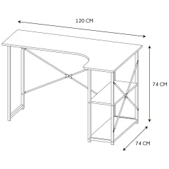 La Chaise Longue BUREAU D ANGLE JOB BLANC Cheap
