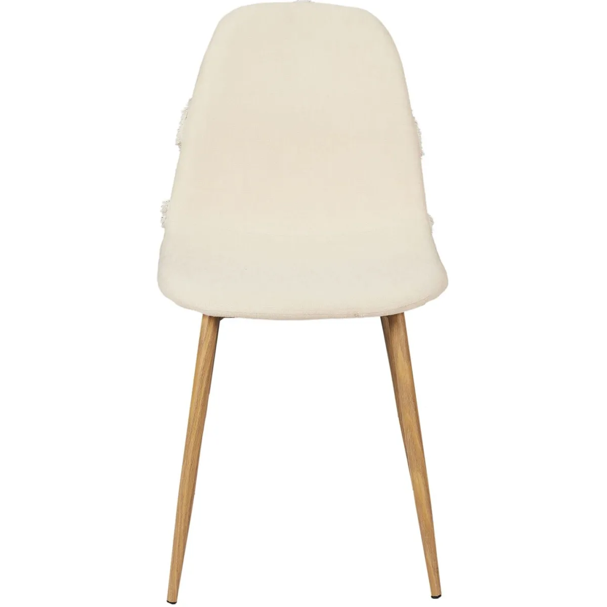 La Chaise Longue CHAISE FARO PIEDS METAL IMITATION BOIS - Lot de 4 Clearance