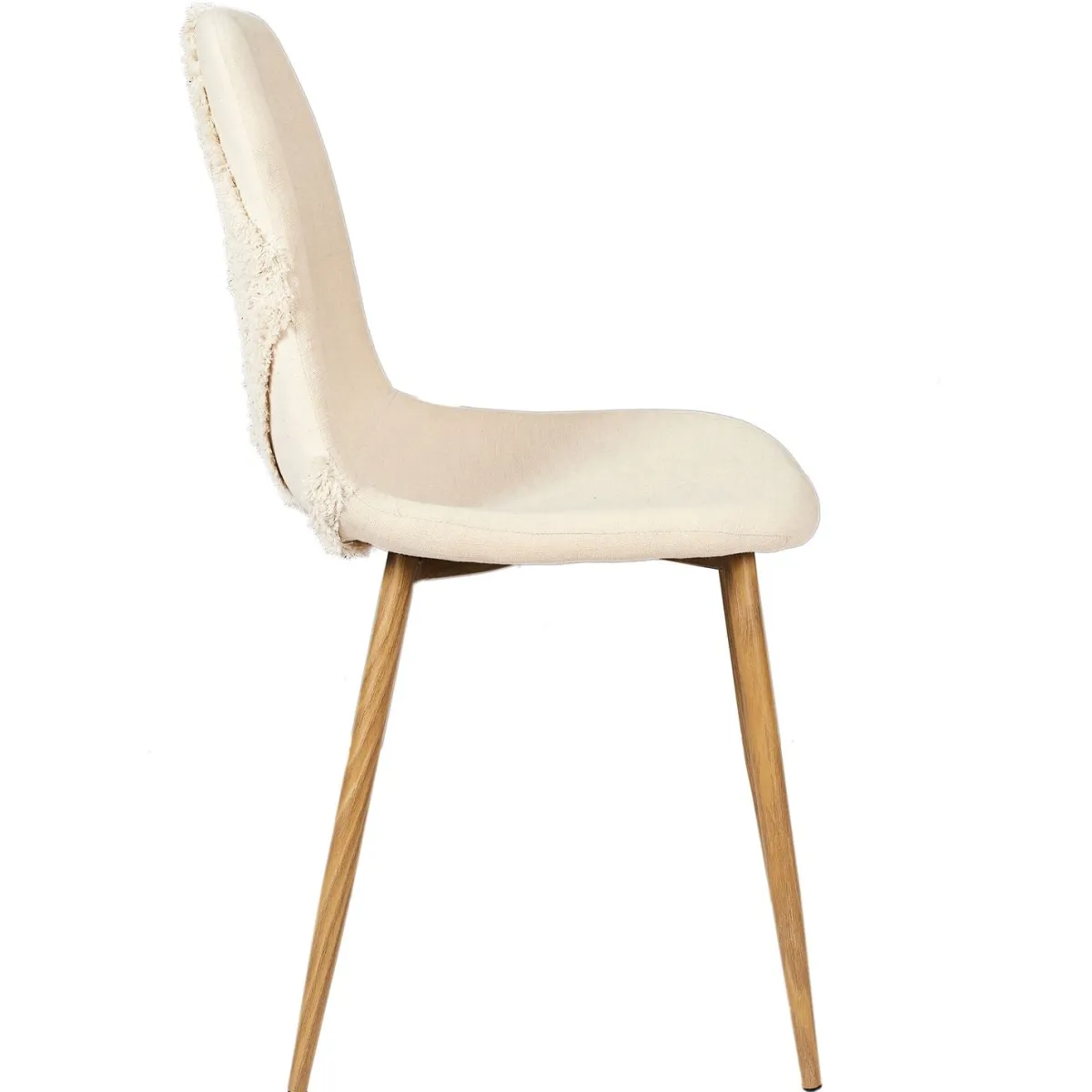 La Chaise Longue CHAISE FARO PIEDS METAL IMITATION BOIS - Lot de 4 Clearance