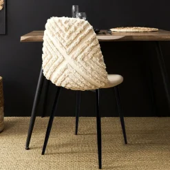 La Chaise Longue CHAISE MORA PIEDS METAL NOIR - Lot de 4 Discount