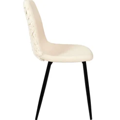 La Chaise Longue CHAISE MORA PIEDS METAL NOIR - Lot de 4 Discount