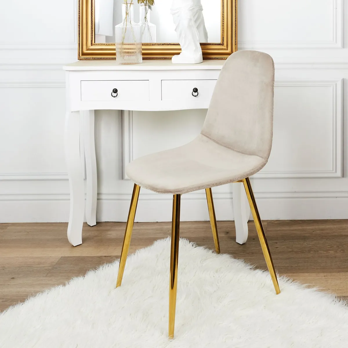 La Chaise Longue CHAISE PIEDS DORE - Lot de 4 Best Sale