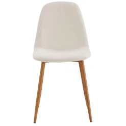 La Chaise Longue CHAISE POESIE PIEDS METAL IMITATION BOIS - Lot de 4 Outlet