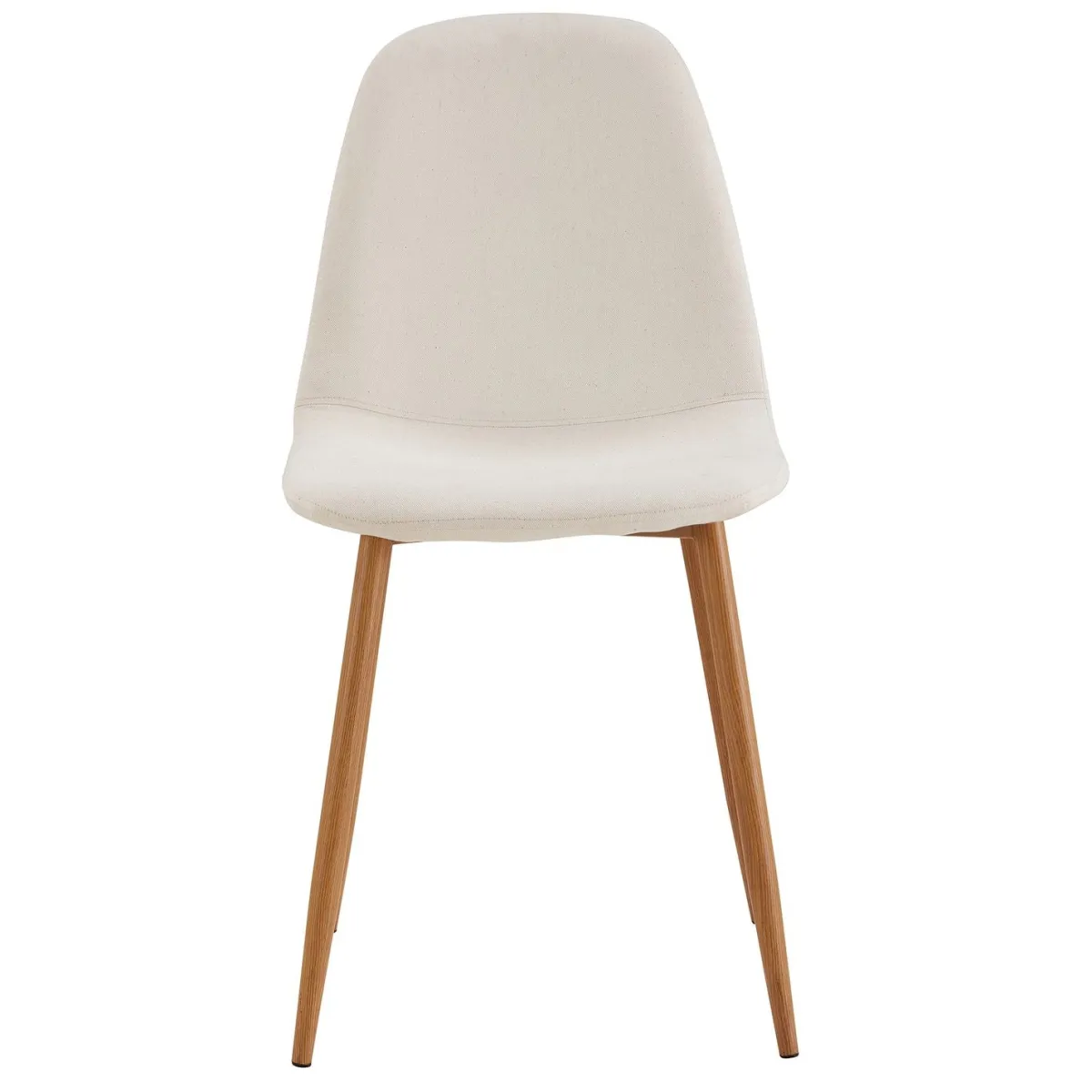 La Chaise Longue CHAISE POESIE PIEDS METAL IMITATION BOIS - Lot de 4 Outlet