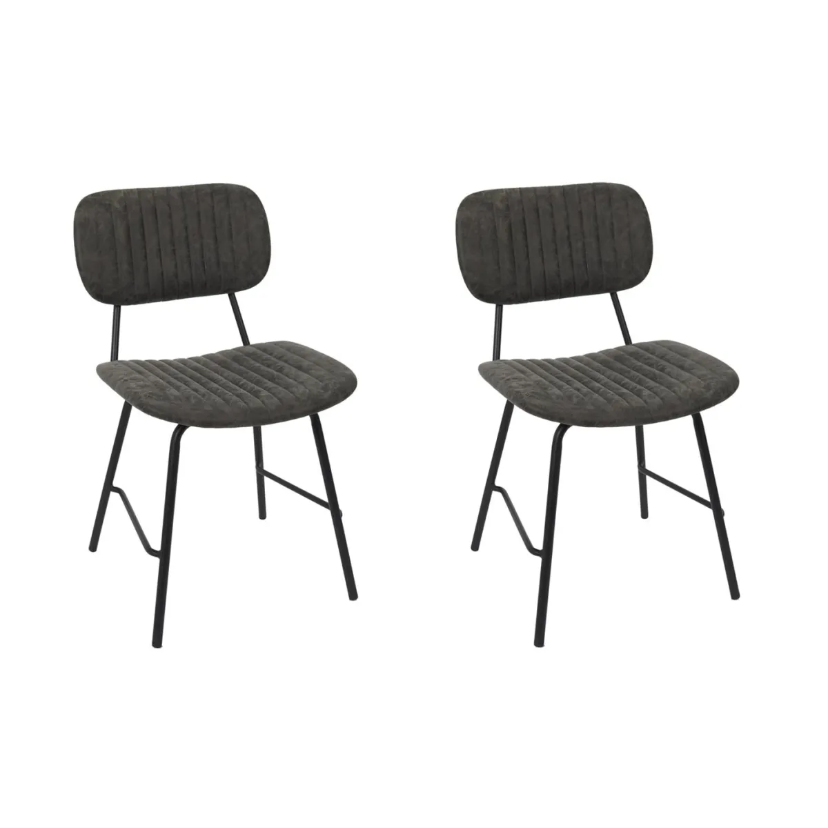 La Chaise Longue CHAISE TAYLOR GRIS - Lot de 2 Cheap
