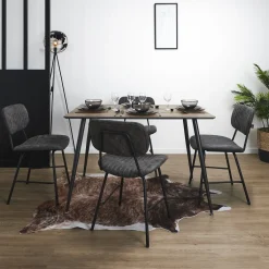 La Chaise Longue CHAISE TAYLOR GRIS - Lot de 2 Cheap