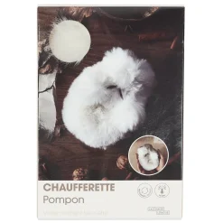 La Chaise Longue CHAUFFERETTE POMPON FAUSSE FOURRURE Clearance