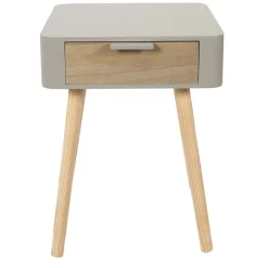 La Chaise Longue CHEVET 1 TIROIR EN BOIS TAUPE Cheap
