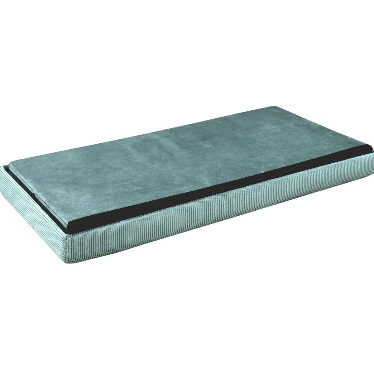 La Chaise Longue COFFRE BANC PLIABLE VELOURS COTELE GIULIA BLEU Discount