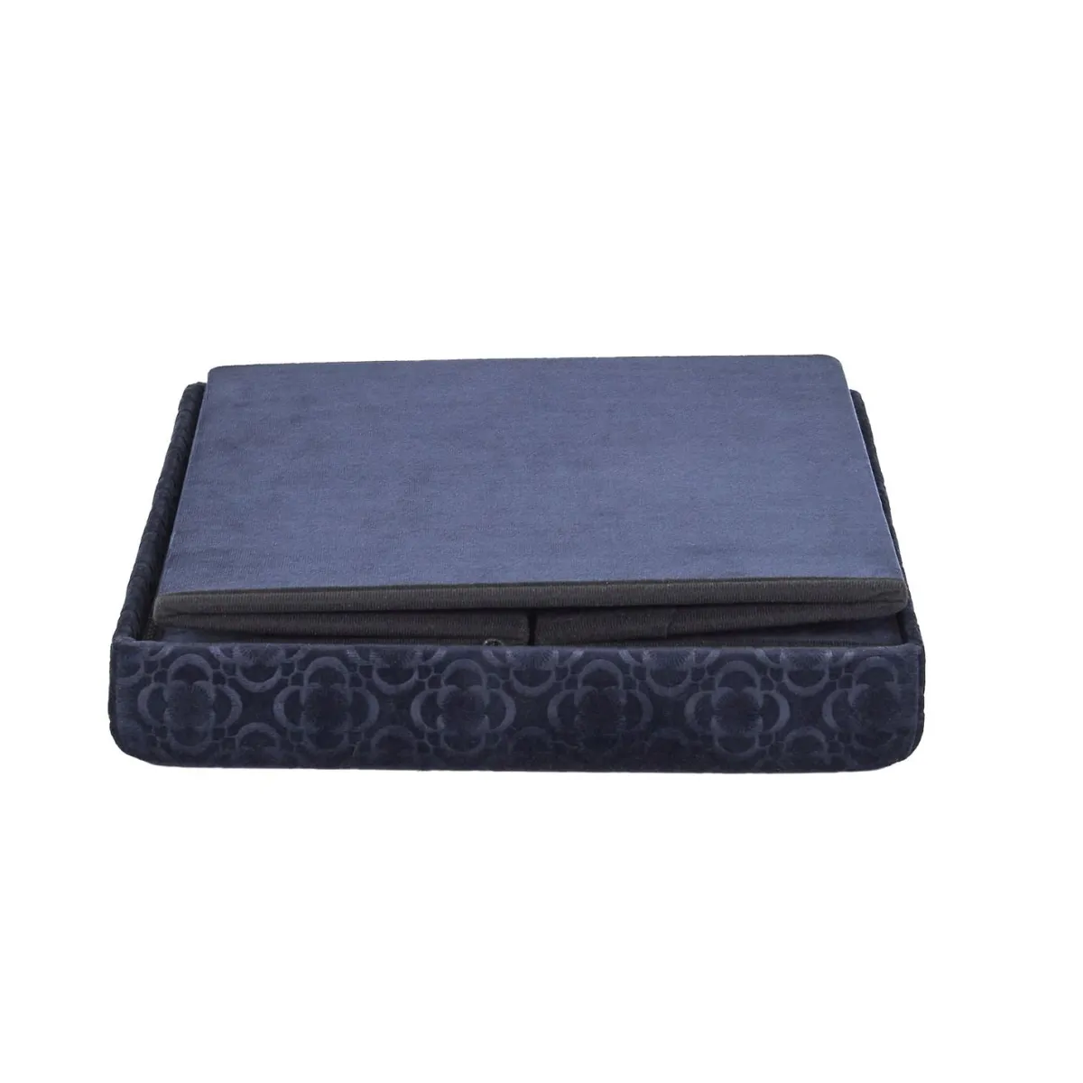 La Chaise Longue COFFRE POUF PLIABLE RETRO BLEU NUIT Outlet