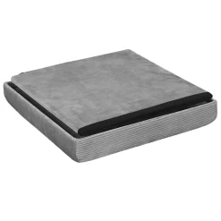 La Chaise Longue COFFRE POUF PLIABLE VELOURS COTELE GIULIA GRIS Best