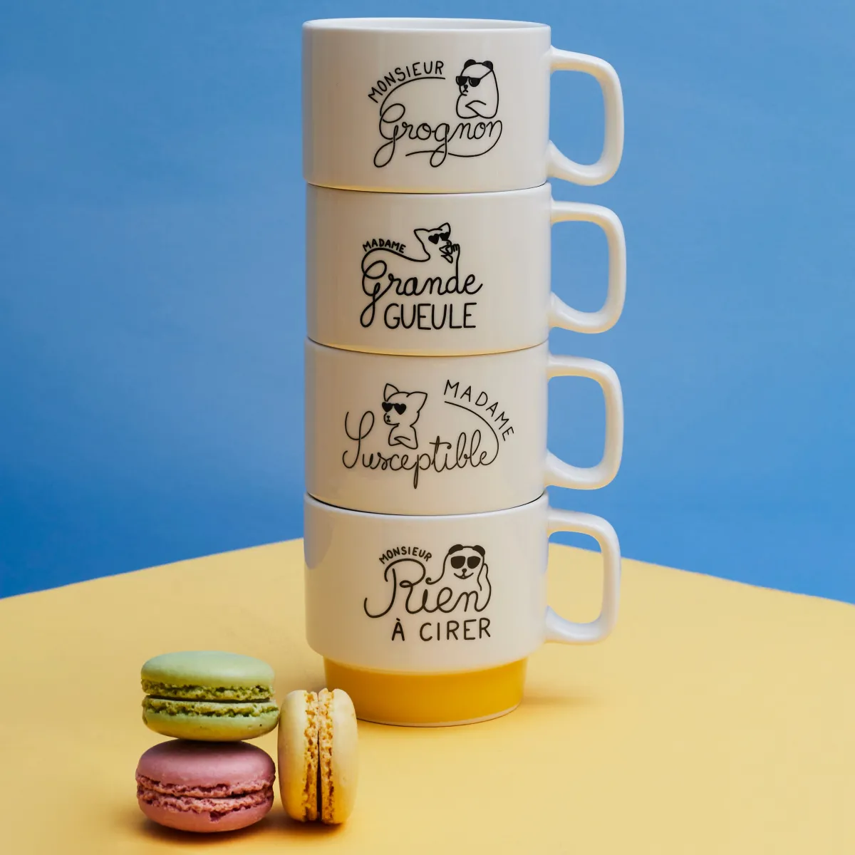 La Chaise Longue COFFRET 4 TASSES EMPILABLES Store