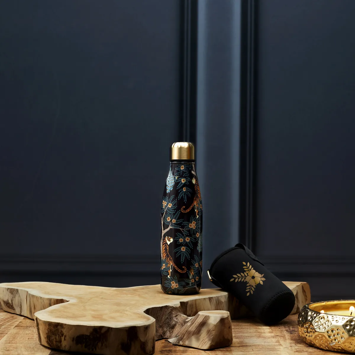 La Chaise Longue COFFRET BOUTEILLE ISOTHERME TIGRE AVEC POCHETTE Outlet