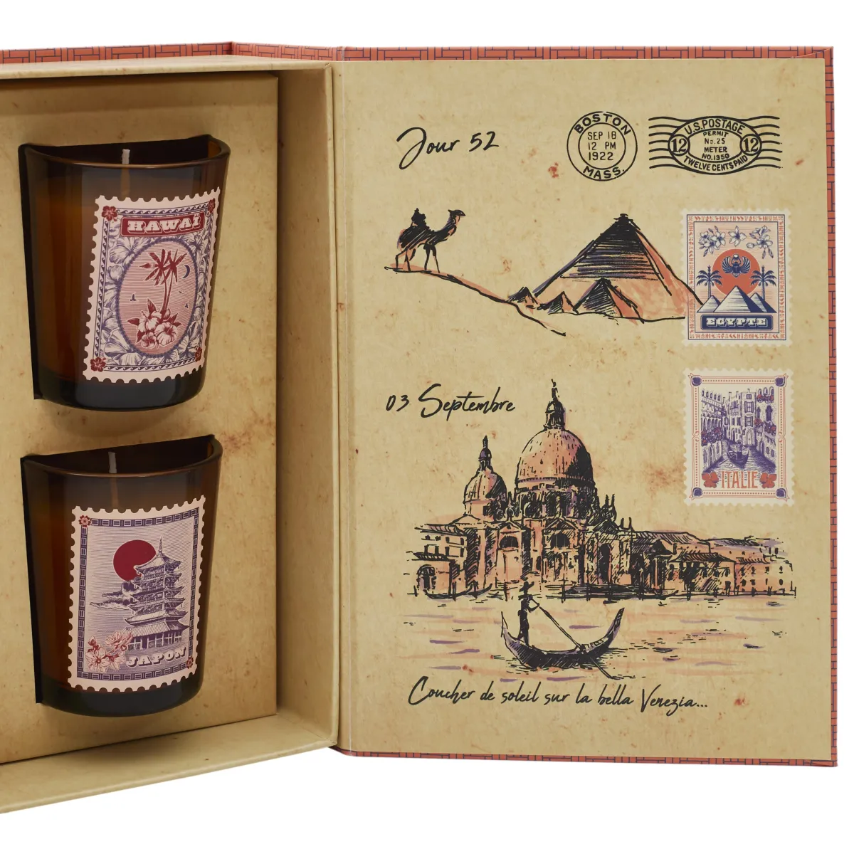 La Chaise Longue COFFRET DE 6 BOUGIES SENTEURS DU MONDE Hot