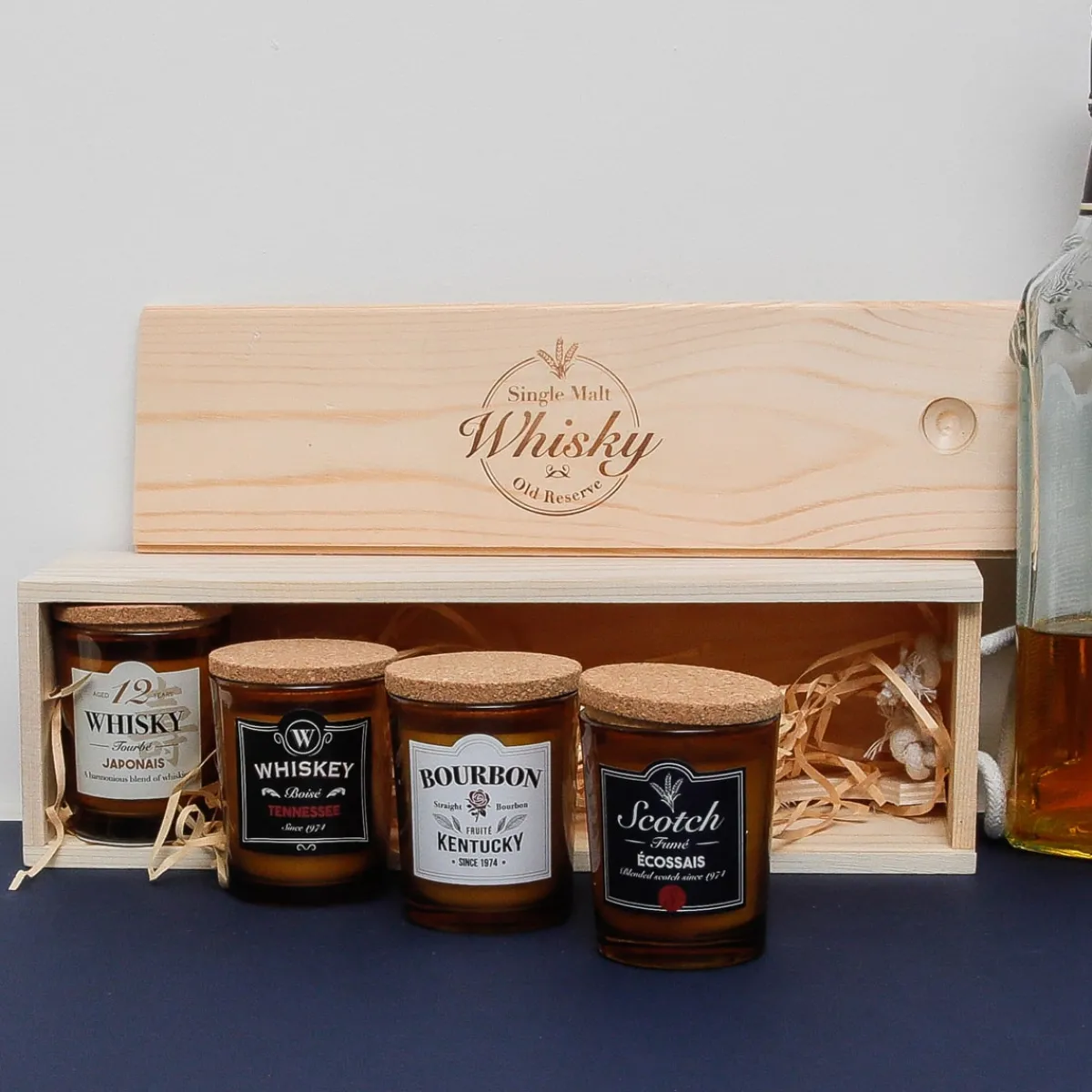 La Chaise Longue COFFRET DE 4 BOUGIES WHISKY Outlet