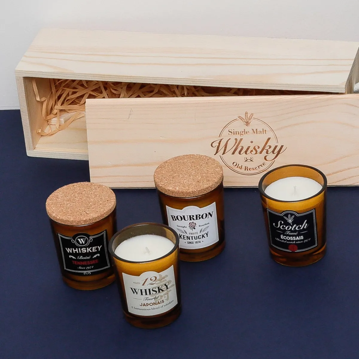 La Chaise Longue COFFRET DE 4 BOUGIES WHISKY Outlet