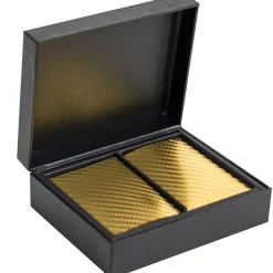 La Chaise Longue COFFRET DE 2 JEUX DE CARTES DOREES Clearance