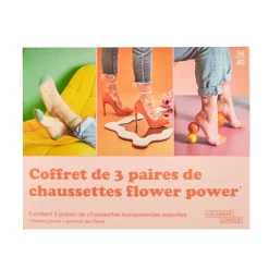 La Chaise Longue COFFRET DE 3 PAIRES DE CHAUSSETTES FLOWER POWER Hot