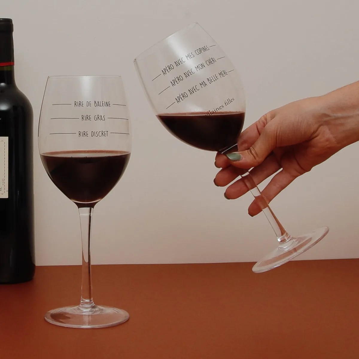 La Chaise Longue COFFRET DE 2 VERRES A VIN NIVEAU Fashion