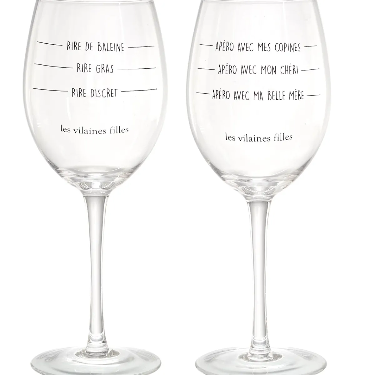 La Chaise Longue COFFRET DE 2 VERRES A VIN NIVEAU Fashion