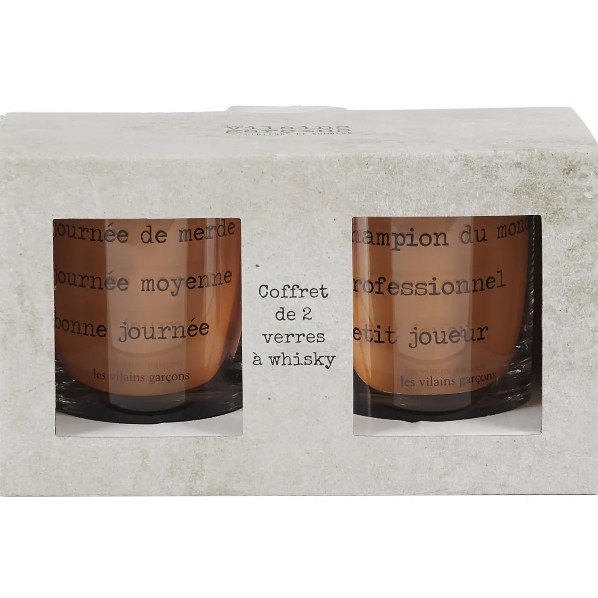 La Chaise Longue COFFRET DE 2 VERRES A WHISKY Clearance