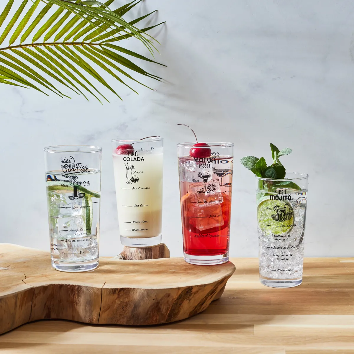 La Chaise Longue COFFRET VERRES RECETTES COCKTAILS Store