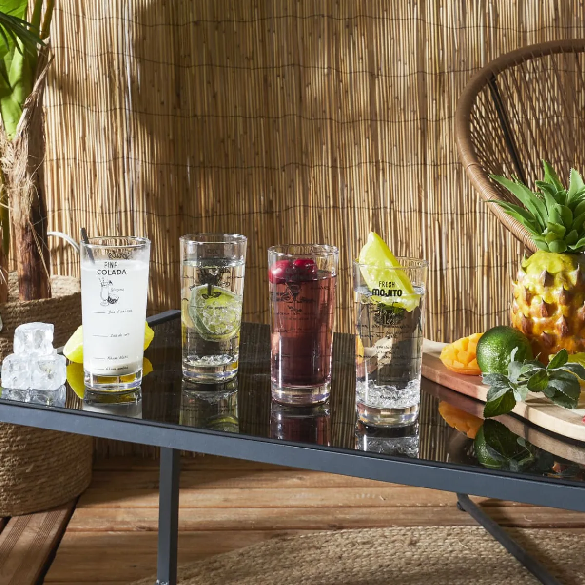 La Chaise Longue COFFRET VERRES RECETTES COCKTAILS Store