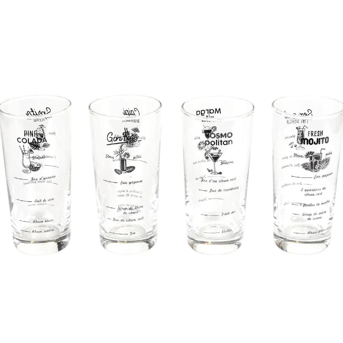 La Chaise Longue COFFRET VERRES RECETTES COCKTAILS Store