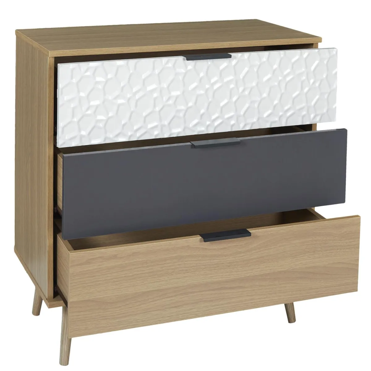 La Chaise Longue COMMODE 3 TIROIRS SVEN Sale