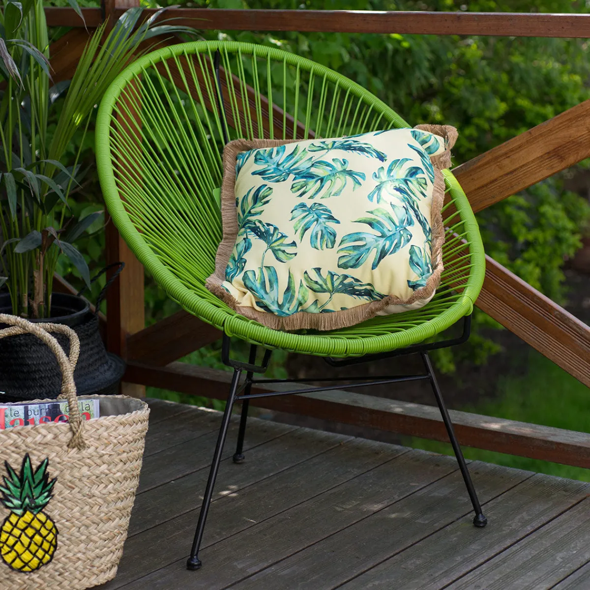 La Chaise Longue FAUTEUIL ACAPULCO TROPICAL GREEN Cheap