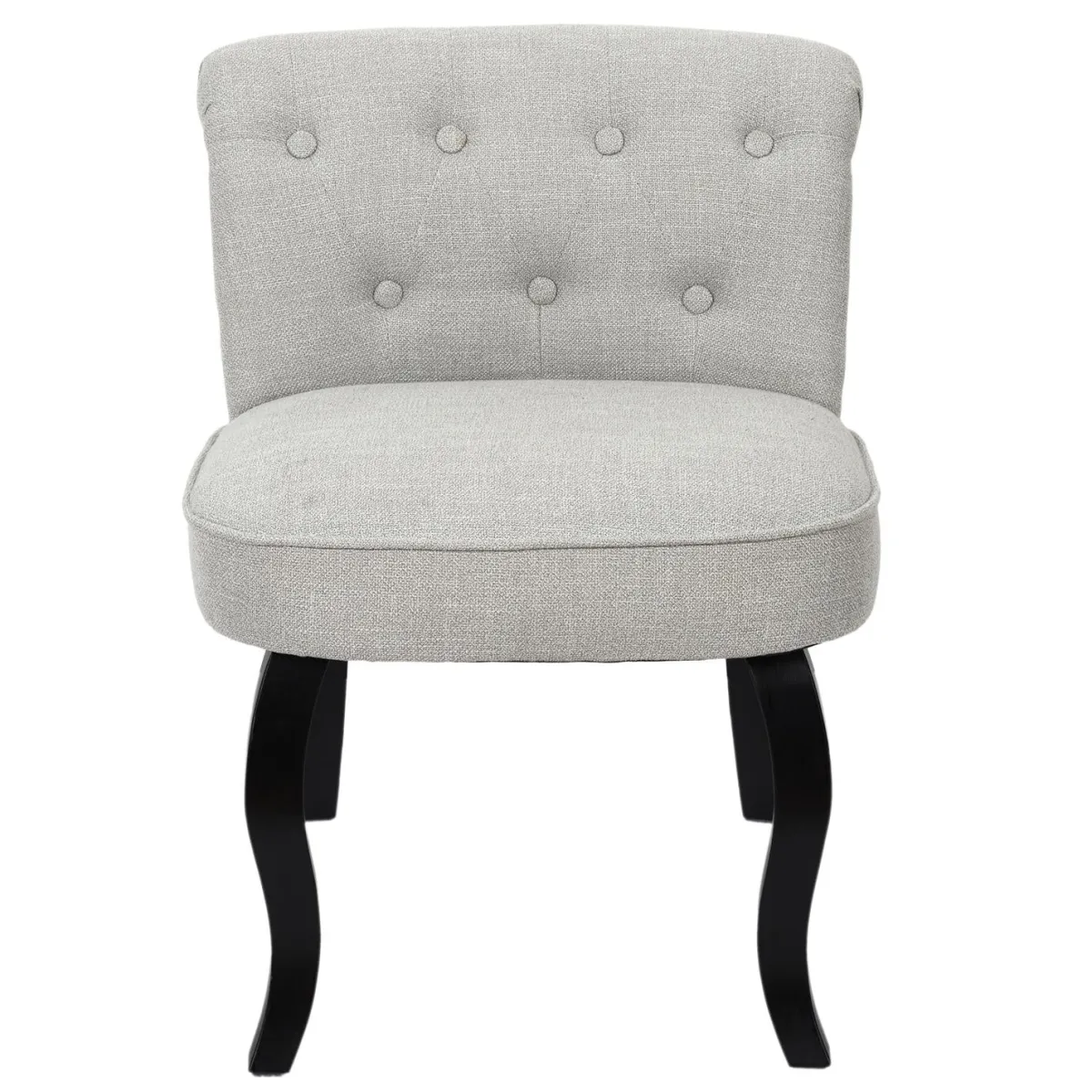 La Chaise Longue FAUTEUIL ELEONOR NOIR TISSU GRIS Hot