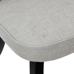 La Chaise Longue FAUTEUIL ELEONOR NOIR TISSU GRIS Hot