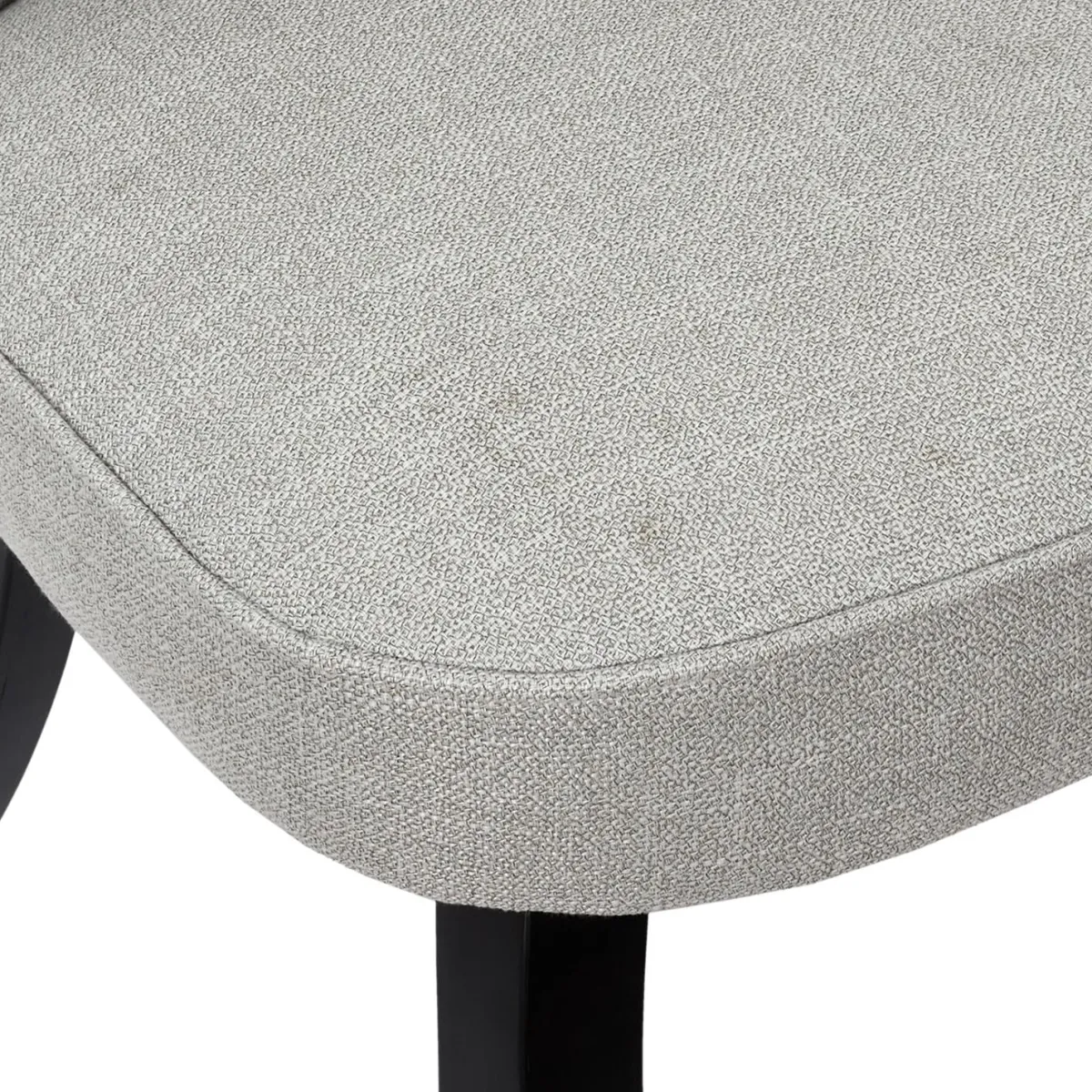 La Chaise Longue FAUTEUIL ELEONOR NOIR TISSU GRIS Hot