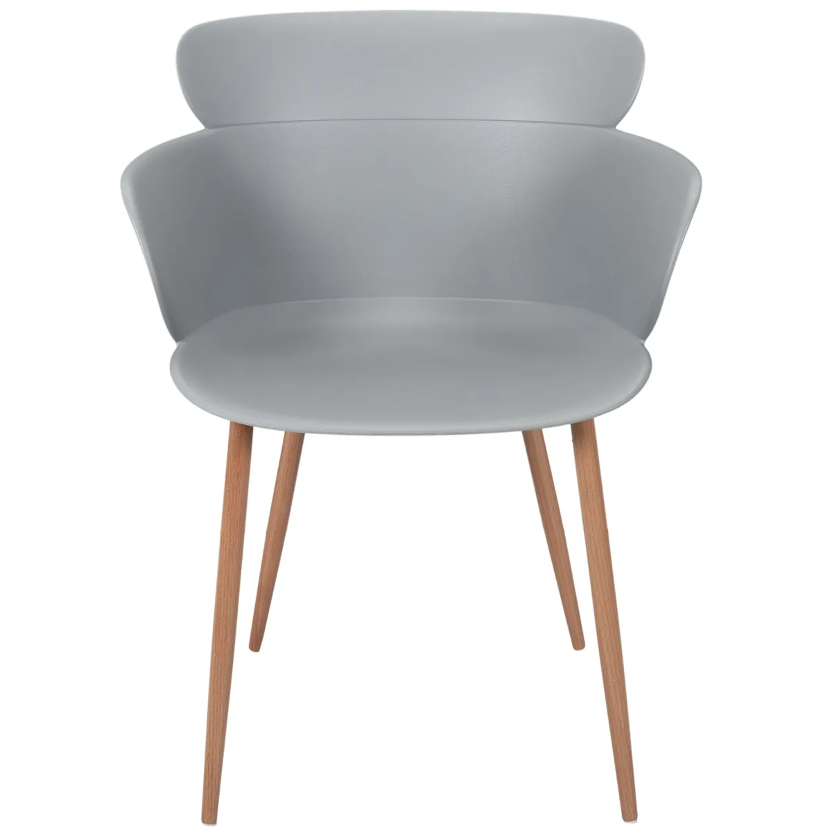 La Chaise Longue FAUTEUIL LORENS GRIS - Lot de 2 Best