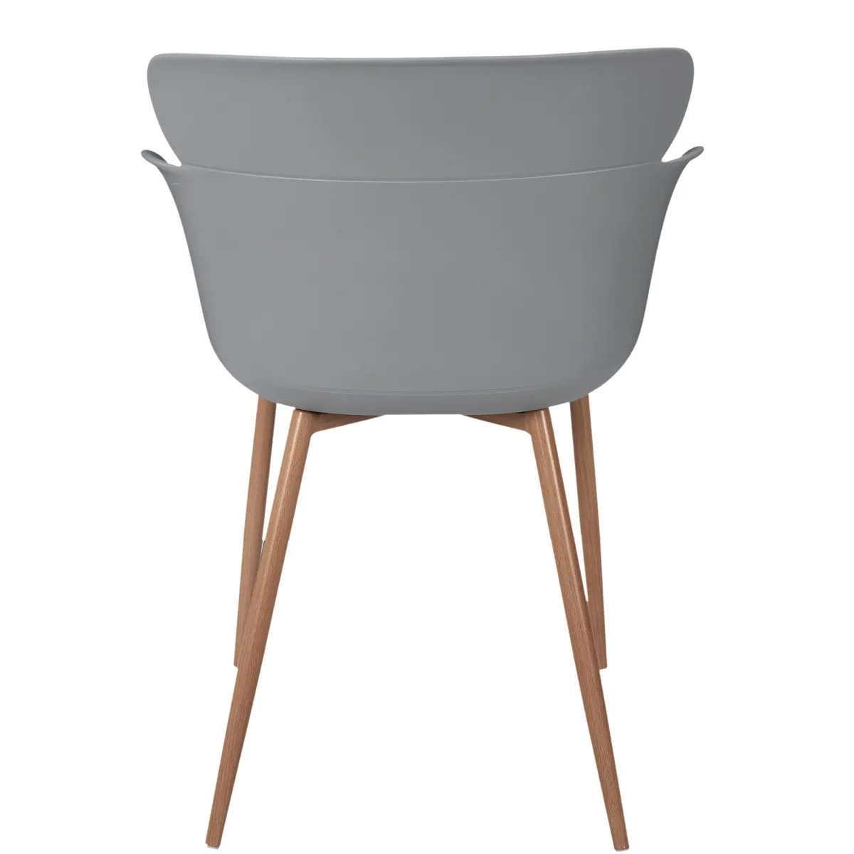 La Chaise Longue FAUTEUIL LORENS GRIS - Lot de 2 Best