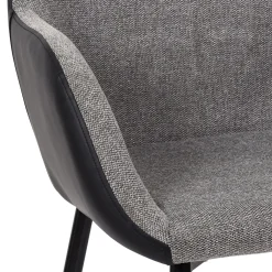 La Chaise Longue FAUTEUIL MEMPHIS GRIS ET NOIR - Lot de 2 Sale