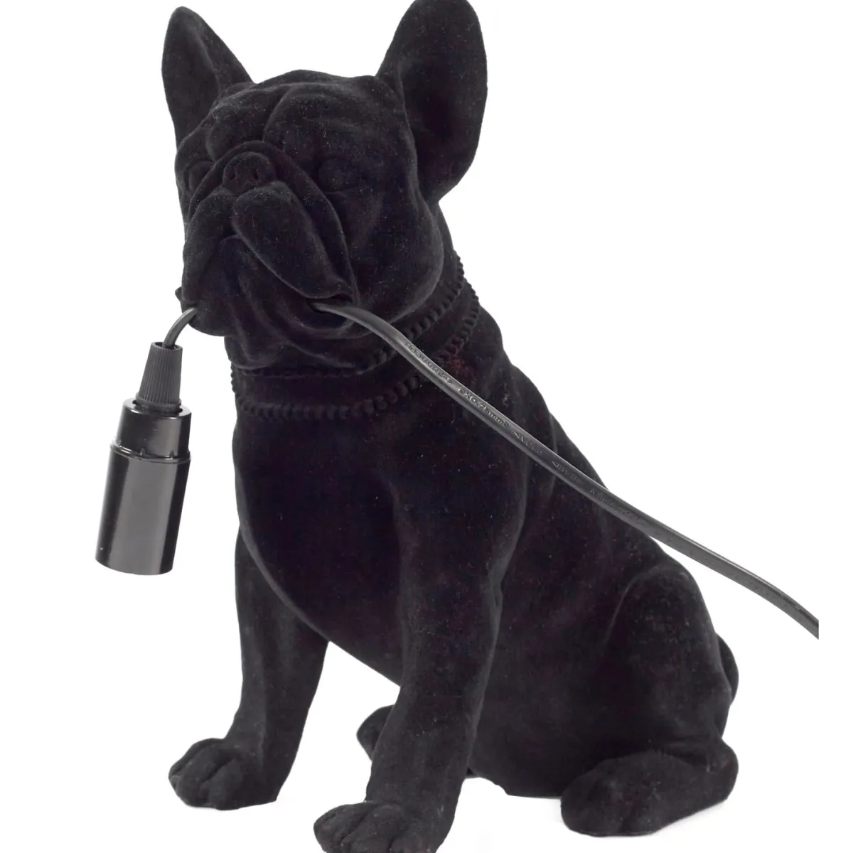 La Chaise Longue LAMPE BOULEDOGUE BLACK VELVET Store