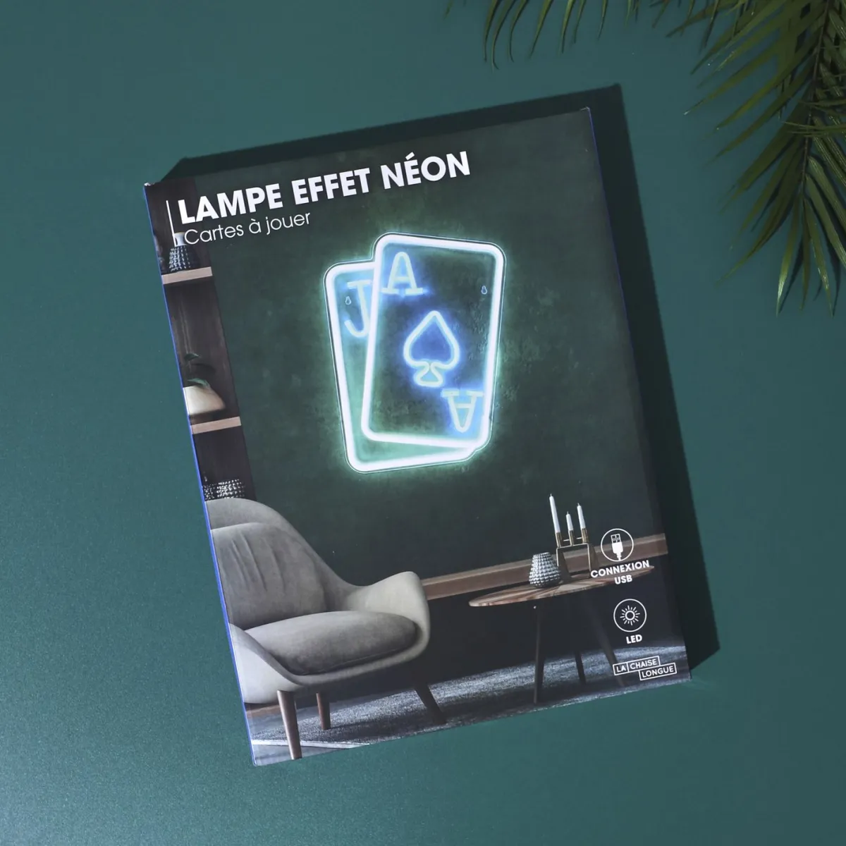 La Chaise Longue LAMPE EFFET NEON CARTES A JOUER Hot