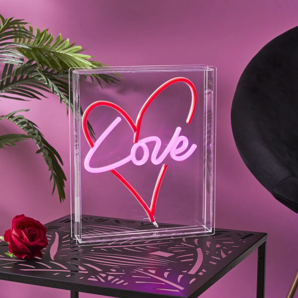 La Chaise Longue LAMPE EFFET NEON CŒUR LOVE Discount