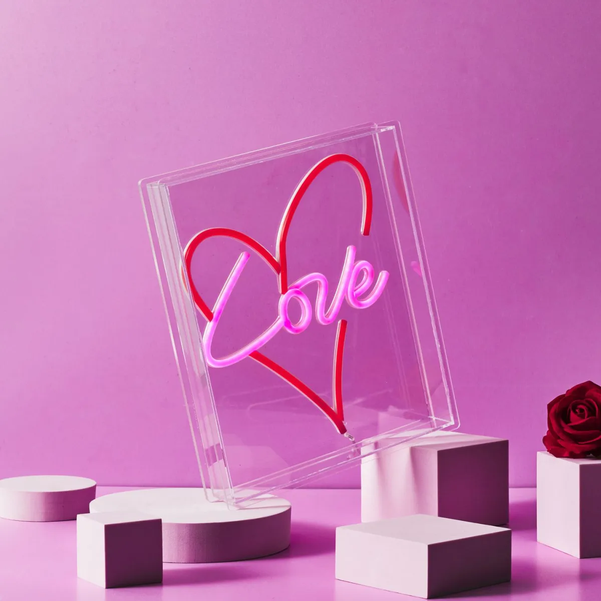 La Chaise Longue LAMPE EFFET NEON CŒUR LOVE Discount