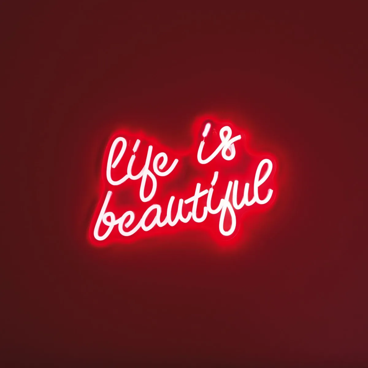 La Chaise Longue LAMPE EFFET NEON LIFE IS BEAUTIFUL New