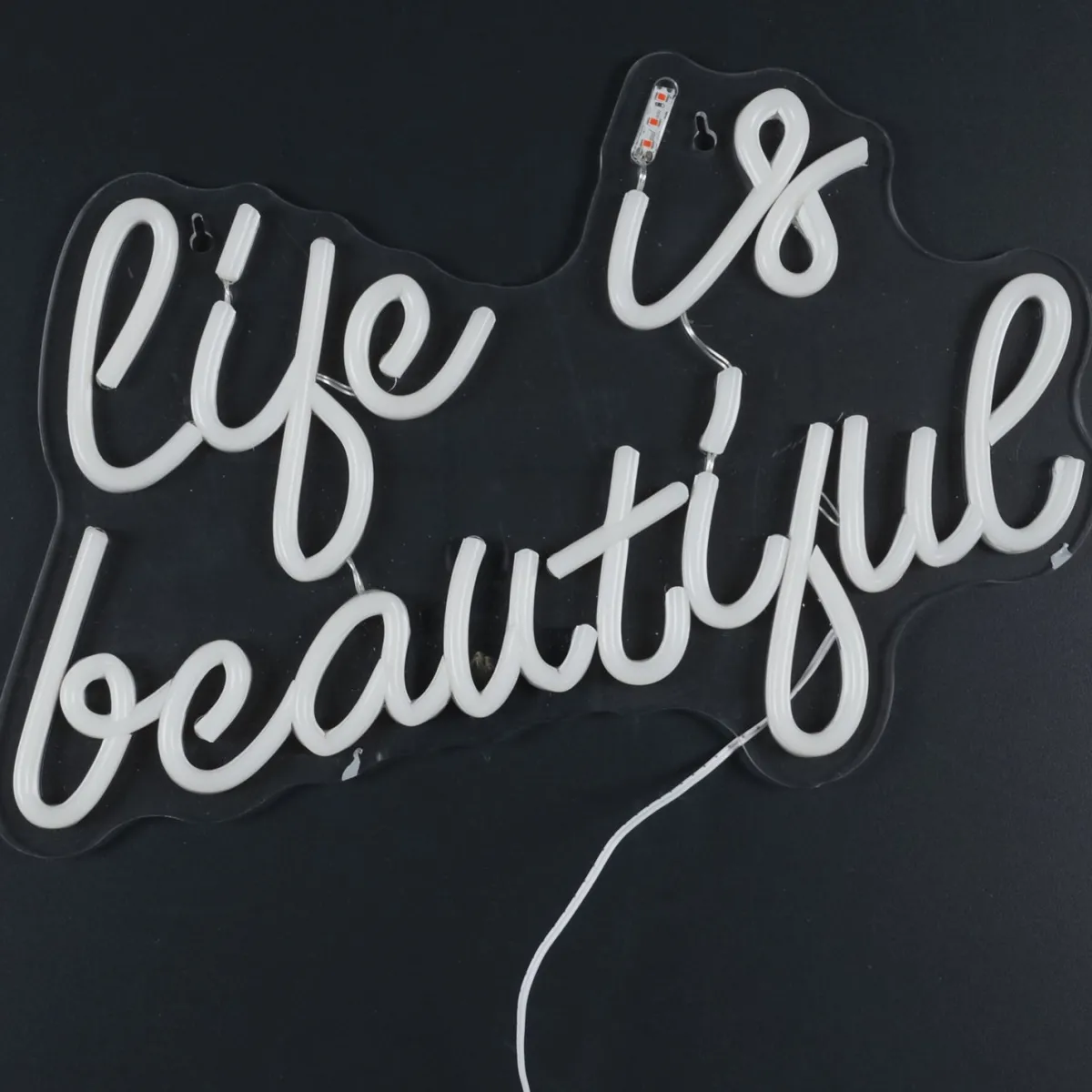 La Chaise Longue LAMPE EFFET NEON LIFE IS BEAUTIFUL New
