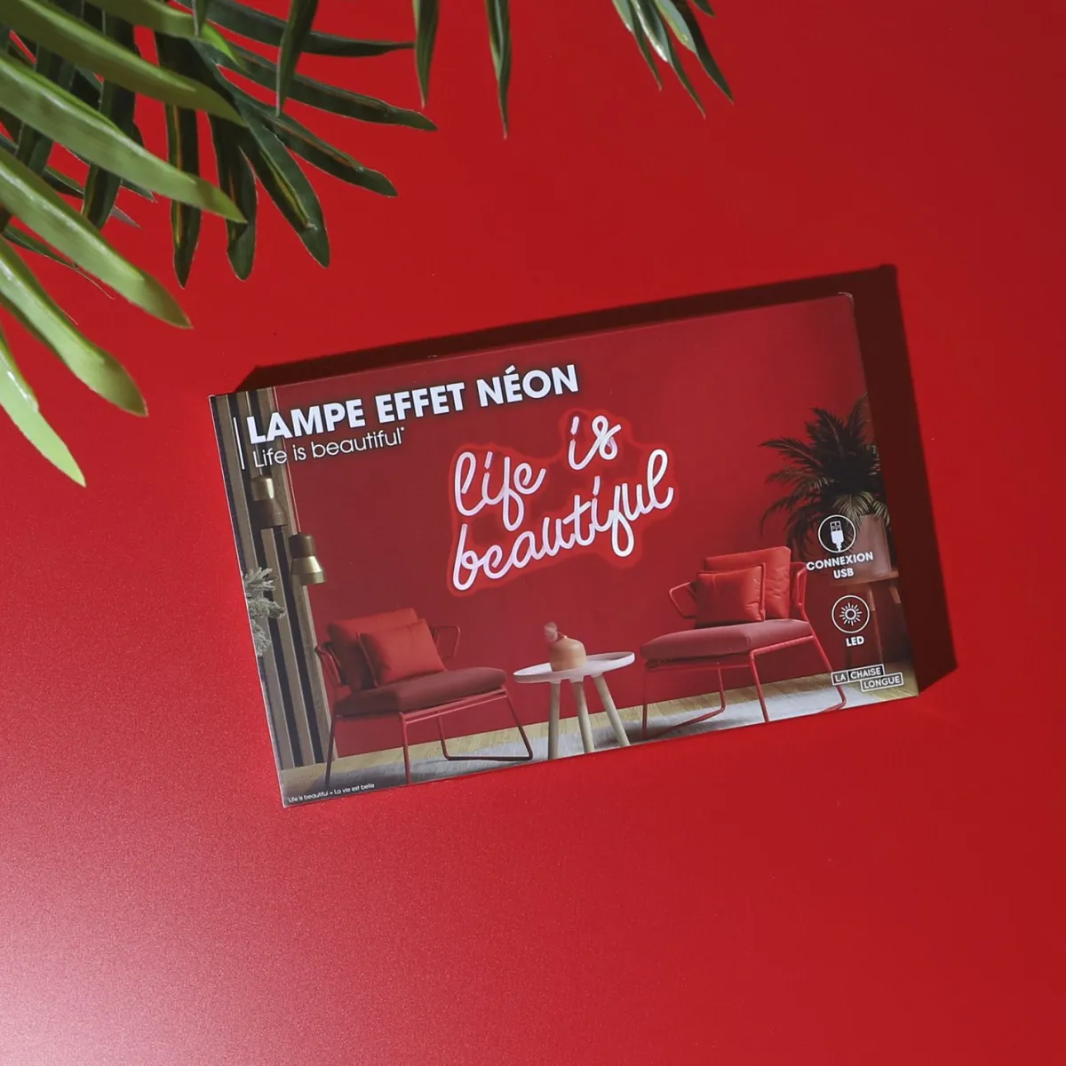 La Chaise Longue LAMPE EFFET NEON LIFE IS BEAUTIFUL New