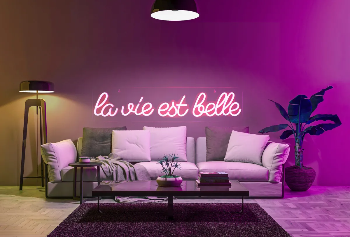 La Chaise Longue LAMPE EFFET NÉON LA VIE EST BELLE Shop