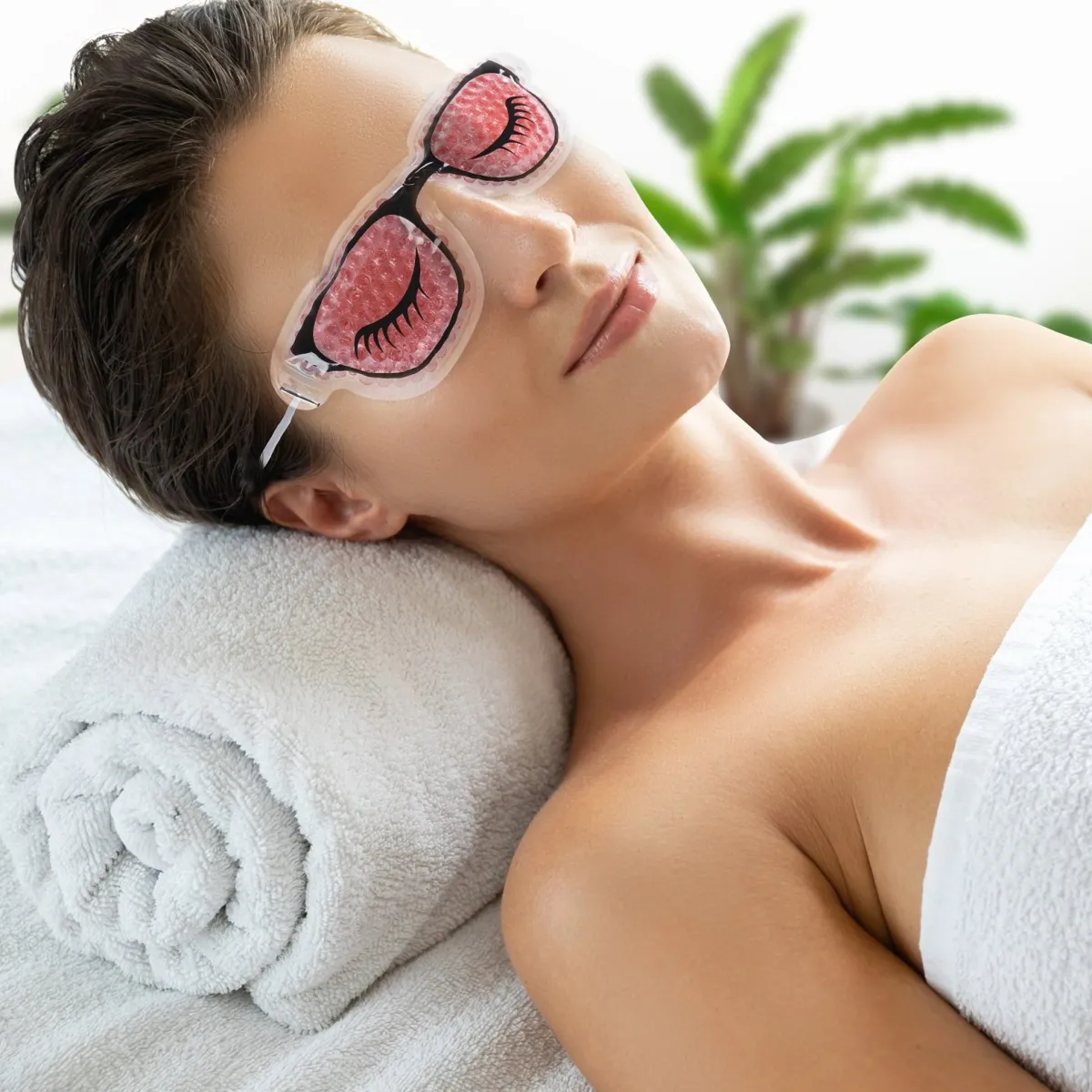 La Chaise Longue MASQUE YEUX RELAXANT ROSE NUDE New