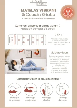 La Chaise Longue MATELAS SHIATSU VIBRANT Shop
