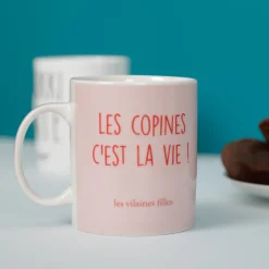 La Chaise Longue MUG ROSE LES COPINES C EST LA VIE Shop