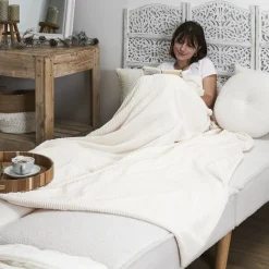 La Chaise Longue PLAID VELVERY XXXL COSY STRIP Best