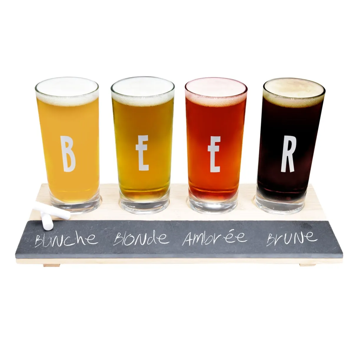 La Chaise Longue PLANCHE DE 4 VERRES A BIERE Shop
